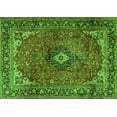 thumbnail image 1 of Ahgly Company Indoor Rectangle Medallion Green Traditional Area Rugs, 8' x 12', 1 of 1