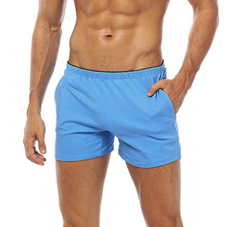 

Miayilima Men s Casual Solid Comfortable Shorts Pants Pocket Boxer Shorts Pajamas