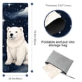 thumbnail image 4 of Polar Bear Yoga Mat Towel with Storage Bag, 72.8"x26.8" - Suitable for Yoga, Pilates, Fitness, Gym Towels, Yoga Towel, 4 of 6