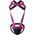thumbnail image 4 of JOCKMAIL Mens Harness Sport Shoulder Strap with Mens Jock Strap Fitness One-piecs Mens Harness with Jockstrap Bodysuit, 4 of 4