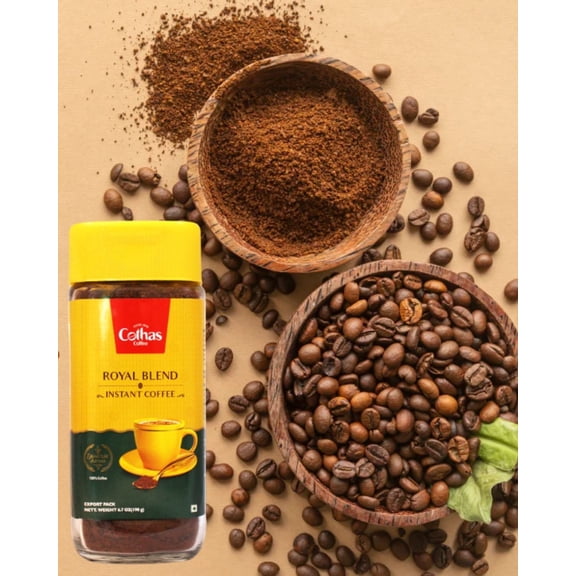 Cothas Traditional Royal Blend Medium Roast Instant Coffee, 190g, pack of 4