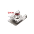 thumbnail image 2 of Unique Bargains 8Pcs 6mm Thread Hole Metal Fastener U-Type Clips Retainers Rivets for Car Bumper, 2 of 3