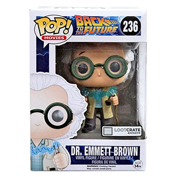 October 2015 Time Travel Exclusive Funko Pop #236 Back To The Future Dr. Emmet Brown Figurine