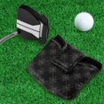 thumbnail image 5 of Haosy Gold Letter with White Ornament Golf Mallet Putter Cover Strong Magnetic Leather Golf Club Headcover Closure, 5 of 7