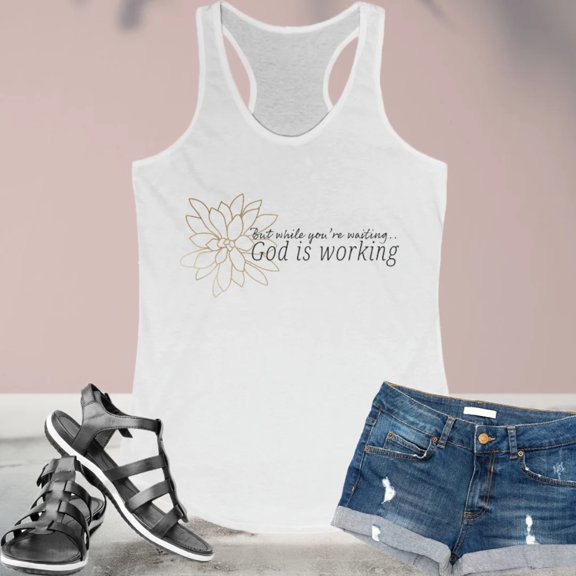 Women's Ideal Racerback Tank, Slim Fit Scoop Neck, Bible Verse Tank Top