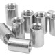 thumbnail image 3 of 10 Pcs Round Connector Nut M10x1.5 L20mm Stainless Steel Female Thread Round Coupling Nuts Threaded Sleeve Rod Set, 3 of 5