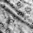 thumbnail image 1 of Soimoi Chinese Floral Print,Cotton Poplin, Sewing Fabric Sold by The Yard 42 Inch Wide,Sewing Craft Quilting/Quilt Making Fabric, Gray, 1 of 5