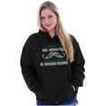 thumbnail image 3 of Was Boring Now I Have a Mustache Hoodie Sweatshirt Women Men Brisco Brands S, 3 of 6
