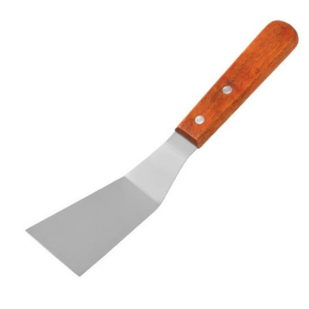 

Turner Pancake Spatula Wooden Handle Cooking Spade Stainless Steel Scoop Tool Pizza Flat Turner