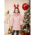 thumbnail image 4 of Wantdo Big Girl's Winter Coat Quilted Winter Jacket Waterproof Puffer Jacket Pink 18/20, 4 of 8