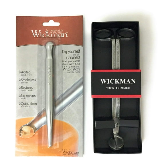 Wickman Tondeuse à Mèche en Argent et Ensemble d'Outils de Réparation de Bougie