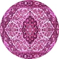 thumbnail image 1 of Ahgly Company Indoor Round Persian Pink Traditional Area Rugs, 8' Round, 1 of 4