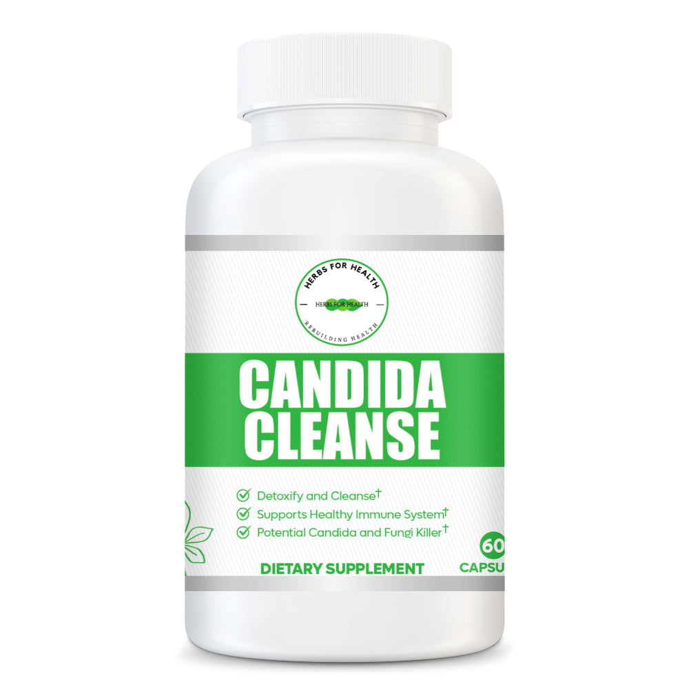 Herbs For Health Candida Cleanse Capsules Herbal Supplement 60 Counts
