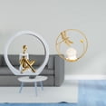 thumbnail image 2 of Estatua de niña,Estatuas de mujeres y niñas,figuritas decorativas elegantes,Escultura de arte abstracto,regalo creativo y moderno para el hogar.,Estatua de bola de cristal,Estatuas de bolas, 2 of 8