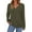 Army Green, variant on PRETTYGARDEN Fall Fashion Long Sleeve Shirts for Women Ribbed Knit V Neck Dressy Casual Lightweight Sweaters Tunic Tops