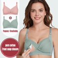 thumbnail image 4 of Nursing Bras for Breastfeeding-Soft Seamless Comfort Maternity Bralette Wireless Sleep for Everyday Leisure, Green, XXXL, 4 of 5
