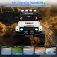 thumbnail image 6 of Lumiparty Kids 12V Kids Ride On Car for Kids, Electric Truck Ride On Toys for Ages 3-8 Years, with 5MPH Max Speed, Remote Control, Accelerator Pedal, Treaded Tires, Music and Story, White, 6 of 7