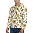 thumbnail image 3 of Wukai Cartoon Corn Pumpkin Sunflower Print Men Hoodies Fleece Sweatshirts Long Sleeve Sweaters Pullover Fall Outfits Winter Clothes-Small, 3 of 7