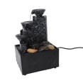 thumbnail image 1 of Compact LED Tabletop Fountain Circulating Water with Stones, USB Powered for Home and Office Decor, 1 of 7
