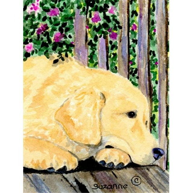 Carolines Treasures Drapeau en Toile Taille Maison Golden Retriever 28 x 40 Po