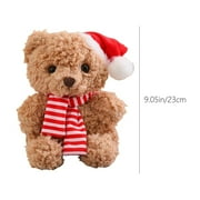 IGEED Christmas Teddy Bear Doll,Soft Cuddly Teddy Plush Bear Stuffed Animal Toy,Companion And Comfort Doll,Plush Gift for Boys Girls,Bear Doll for Christmas Valentine's Day
