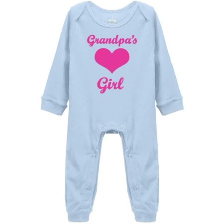 

Grandpa s Girl Infant One-pieces Footed Outfits Baby Girls Clothing