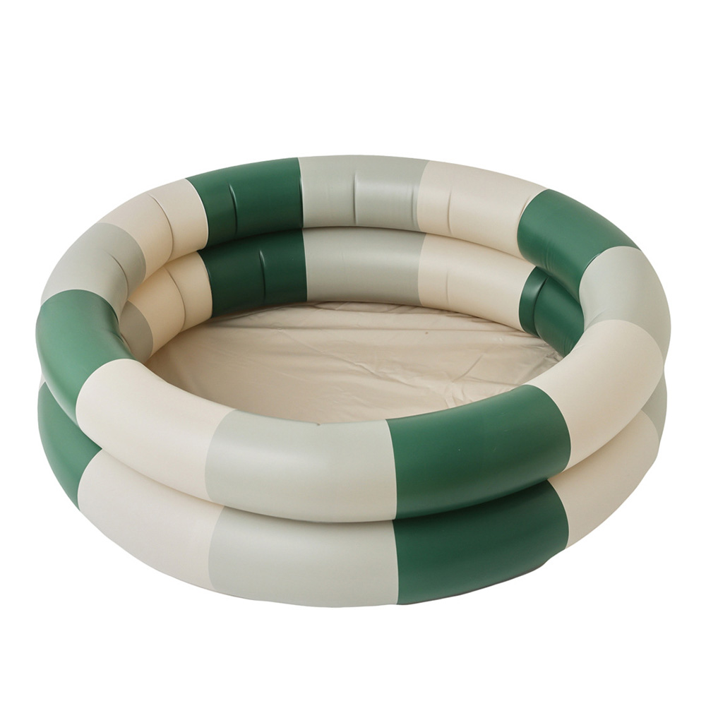 Occkic 2 Rings Kiddie Pool for Toddler Kids Swimming Pool Inflatable Baby Ball Pit Pool Small