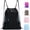 Black, variant on Drawstring Backpack Sports Gym Bag with Mesh Pockets, Water-Resistant String Backpack Cinch Sack for Men Women, Large Capacity Athletic Sackpack for Travel, Swimming, Cycling(Dark Blue)