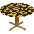 thumbnail image 2 of Spring Flower Cherry Round Fitted Tablecloth with Elastic 40-44 Inch, 2 of 6