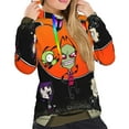 thumbnail image 3 of Invader Zim Sweatshirt For Womens Fashion Hoodies Pullover Athletic Daily Hoody Hooded Clothing Gift Large, 3 of 7