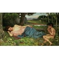 thumbnail image 1 of Waterhouse "Listen to My Sweet Pipings" (1911) Glossy Poster, 1 of 2
