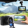 thumbnail image 1 of CNKOO Ultimate 2023 Dash Camera for Cars Super Night Vision Front and Rear Recording with 360° Rotation  24-Hour Parking Monitor  Loop Recording  Motion Detection  and Multi-Language Sup, 1 of 7
