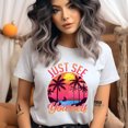 thumbnail image 2 of Just See Yourself Men's Tropical Summer Graphic Cotton T-Shirt, Gold, Size M, 2 of 6