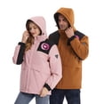 thumbnail image 4 of Womens Coats USB Intelligent Constant Temperature Heated Windproof Plus Size Coat For Men And Women Winter 4 Heated Jacket Coat Gaoy Matte Top Coat Coats For Women, 4 of 4