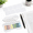 Square White, variant on Round Morandi 800 Count Transparent Round Sticky Notes with Marker Pen
