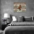 thumbnail image 2 of Farmhouse Horse Daisy Wall Art Country Horse Butterflies Farmhouse Pictures Rustic Horse Decor Canvas Painting Modern Decorations Framed Artwork for Bathroom Living Room Kitchen Bedroom 16"x12", 2 of 6