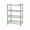 Green, variant on LiUMX 4-Tier Bathroom Storage Rack | Stackable Organizer for Shampoo & Shower Gel Bottles | Kitchen & Bath Countertop Shelf with Drainage Holes | White/Green/Blue/Pink