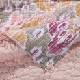 thumbnail image 3 of Benjara BM219402 Fabric Reversible Throw Blanket with Medallion Pattern, Multi Color - 4 x 13 x 16 in., 3 of 4