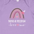 thumbnail image 4 of Inktastic Mimi and Peepaw Love Me Granddaughter Rainbow Girls Baby Bodysuit, 4 of 5