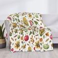 thumbnail image 4 of Throw Blanket for Couch, Fall Fruits And Vegetables Super Soft Fuzzy Comfy Warm Throw Blanket, Cuteness Lightweight Cozy Plush Flannel Blanket & Throws for Sofa and Bed All Season, 4 of 5