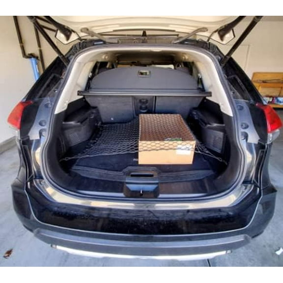 EACCESSORIES EA Trunk Organizer Cargo Net for Nissan Rogue 2021-2023 – Floor Style Cargo Net for SUV – Premium Mesh Car Trunk Organizer Vehicle Carrier Storage – Compatible with Nissan Rogue