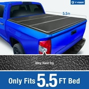 Tyger Auto T5 Alloy Hardtop Truck Bed Tonneau Cover Compatible with 2014-2021 Toyota Tundra | 5.5' Bed | TG-BC5T3432 | Aluminum
