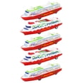 thumbnail image 1 of 5 Pcs Modèle de Navire de Croisière Jouet Navire à Recul Bateau à Vapeur Jouets à Glisser (Style Aléatoire), 1 of 9