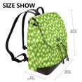 thumbnail image 2 of Disketp Daisies Flowers Mochila de Cuero para Mujer, Bolso de Espalda Antirrobo con Estilo para Viaje, Trabajo y Uso Diario, 2 of 4