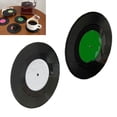 thumbnail image 4 of Record Coasters,2pcs Record Coasters Retro Recordings Coasters Record Coffee Coasters Proven Performance, 4 of 6