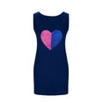 thumbnail image 5 of Blmnix Women's Nightgowns Sleep Tanks Valentine Cotton Nightgowns Sleep Shirt Blue Crew Neck Sleeveless Above-the-Knee Nightgowns for Women Plus Size,S, 5 of 6