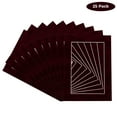 thumbnail image 2 of Berry Suede Acid Free 11x14 Picture Frame Mats with White Core Bevel Cut for 8x10 Pictures - Fits, 2 of 4