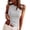 White, variant on Sleeveless Tank Tops for Women Round Neck Ribbed Knit T Shirts Y2k Summer Fitted Going Out Shirts, XL