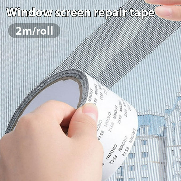 Huamade Strong Self Adhesive Window Screen Repair Tape Window Net Screen  Repair Patch Covering Up Holes Tears Anti-insect Mosquito Mesh