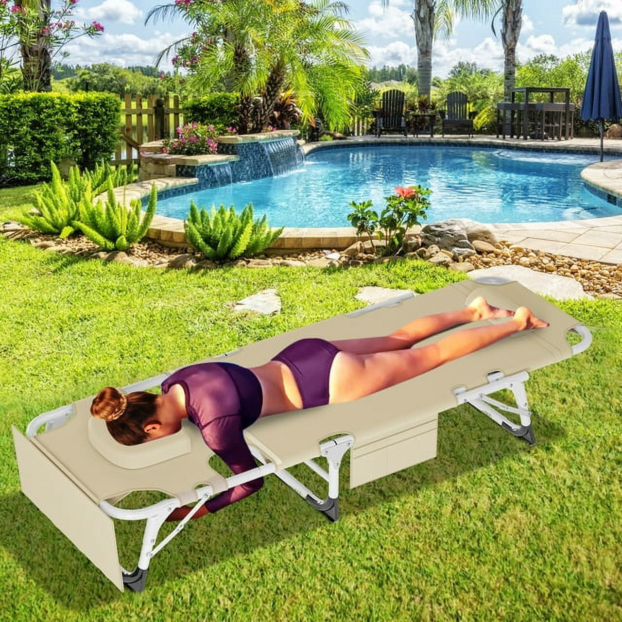 Face Down Lay Down Beach Lounge Chair Beach Lounge Chairs For